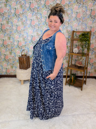 Christian Squareneck Denim Vest