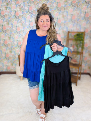 Elisha Tiered Flowy Tank in Solids (3 Colors)