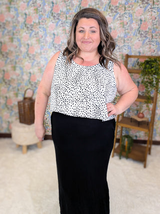 Britt Two-Fer Tank Maxi Dress