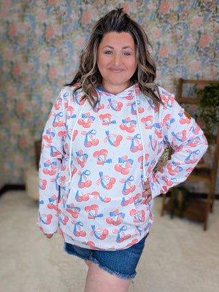 PHC Patriotic Cherries Pullover w/Blue Accents