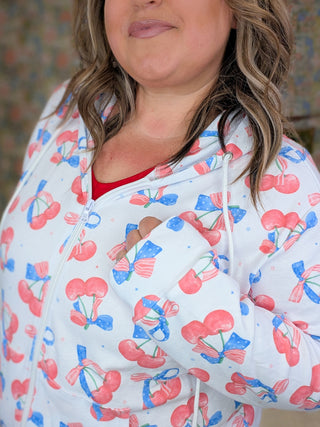 PHC- Patriotic Cherries Full Zip Hoodie