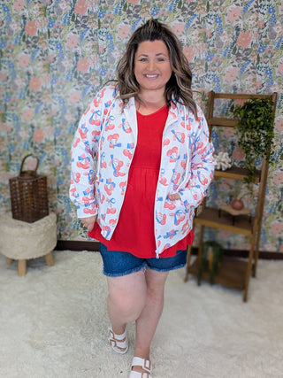 PHC- Patriotic Cherries Full Zip Hoodie
