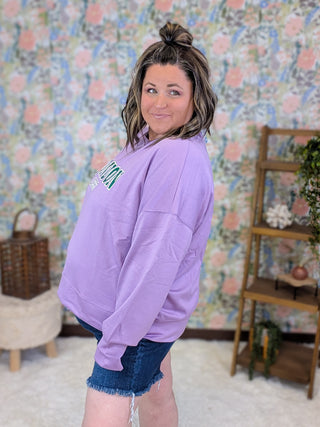 London Scuba Pullover in Lilac