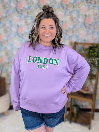 London Scuba Pullover in Lilac