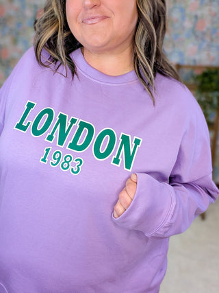 London Scuba Pullover in Lilac