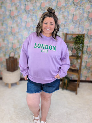 London Scuba Pullover in Lilac
