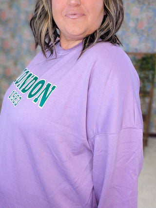 London Scuba Pullover in Lilac
