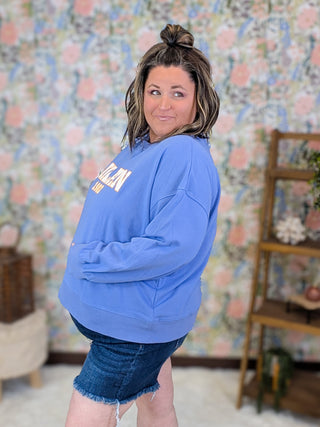 Milan Pullover in Denim Blue