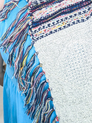 Sabrina Fringed Duster Cardigan in Gray + Navy Blend-4- Overlayer Tops-HAPTICS-Styled by Stacked - A Plus Size Women's Boutique in Lakeville, MN