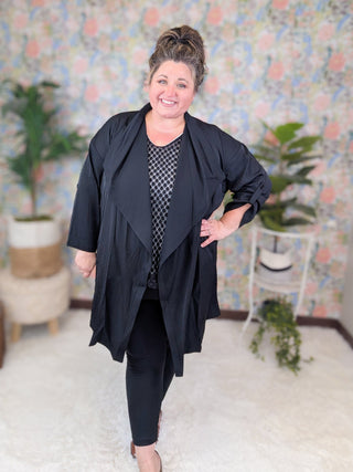 Betsy Button Sleeve Solid Oversized Cardigan (2 Colors)-4- Overlayer Tops-WHITE BIRCH-Styled by Stacked - A Plus Size Women's Boutique in Lakeville, MN