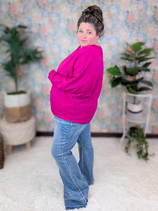 Anya Scoopneck Boxy Pullover in Scuba Solids-2- Long Sleeve Tops-WHITE BIRCH-Styled by Stacked - A Plus Size Women's Boutique in Lakeville, MN