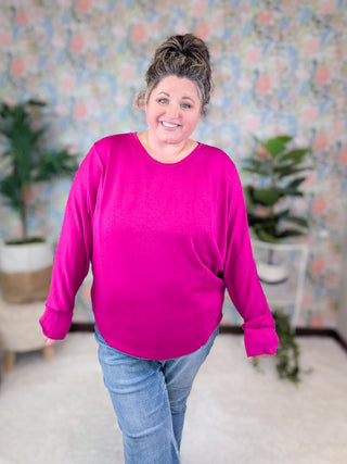 Anya Scoopneck Boxy Pullover in Scuba Solids-2- Long Sleeve Tops-WHITE BIRCH-Styled by Stacked - A Plus Size Women's Boutique in Lakeville, MN