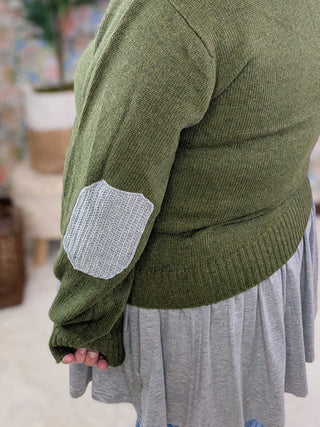 *DEAL* Nora Sweater Knit Cardigan w/Elbow Patches (3 Colors)-4- Overlayer Tops-HEIMISH-Styled by Stacked - A Plus Size Women's Boutique in Lakeville, MN