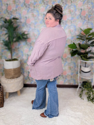 Courtney Cozy Button Front Shirket w/Pockets (2 Colors)-4- Overlayer Tops-HEIMISH-Styled by Stacked - A Plus Size Women's Boutique in Lakeville, MN