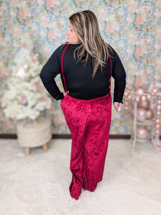 *DEAL* Dani Velour Drawstring Jumpsuit *FINAL SALE*-11- Dress/Romp/Jump-with love molly-Styled by Stacked - A Plus Size Women's Boutique in Lakeville, MN