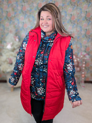 PHC Cozy Cloud Funnel in Dark Holiberry-3- Hooded Tops-MICHELLE MAE-Styled by Stacked - A Plus Size Women's Boutique in Lakeville, MN