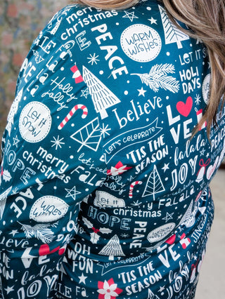 Adley Holiday PJ Set in Evergreen-8- Legging/Lounge/Bralette-MICHELLE MAE-Styled by Stacked - A Plus Size Women's Boutique in Lakeville, MN