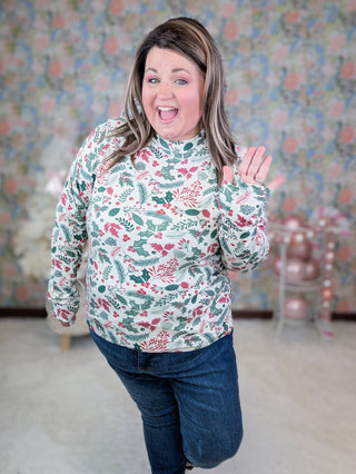 Blair Mockneck Long Sleeve w/Thumbholes in Holiberry-2- Long Sleeve Tops-MICHELLE MAE-Styled by Stacked - A Plus Size Women's Boutique in Lakeville, MN