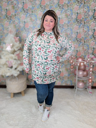 Blair Mockneck Long Sleeve w/Thumbholes in Holiberry-2- Long Sleeve Tops-MICHELLE MAE-Styled by Stacked - A Plus Size Women's Boutique in Lakeville, MN