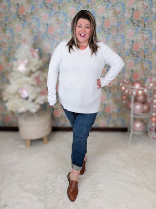 Everett Premium Long Sleeve Layering Top w/Thumbholes (9 COLORS)-2- Long Sleeve Tops-Michelle Mae-Styled by Stacked - A Plus Size Women's Boutique in Lakeville, MN