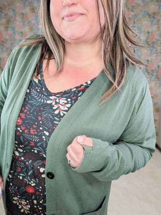 Ainsley Mini Ruffle 3/4 Sleeve in Holiberry (2 Colors)-2- Long Sleeve Tops-MICHELLE MAE-Styled by Stacked - A Plus Size Women's Boutique in Lakeville, MN