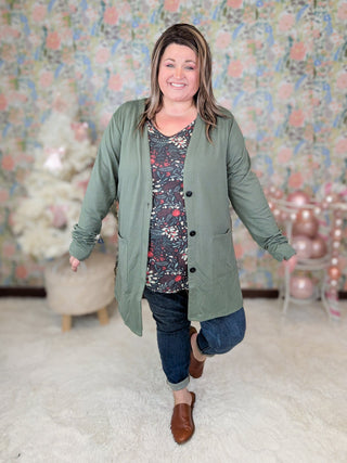 Cori Classic Cardigan w/Oversized Buttons-4- Overlayer Tops-MICHELLE MAE-Styled by Stacked - A Plus Size Women's Boutique in Lakeville, MN