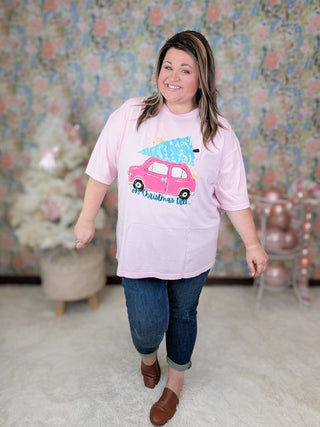 Oh Christmas Tree, You're On My Car Tee-6- Graphic Tops-inked up apparel-Styled by Stacked - A Plus Size Women's Boutique in Lakeville, MN