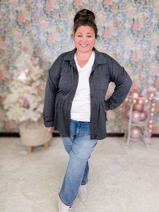 Athena Babydoll Buttondown Collared Top (5 Colors)-4- Overlayer Tops-HEIMISH-Styled by Stacked - A Plus Size Women's Boutique in Lakeville, MN