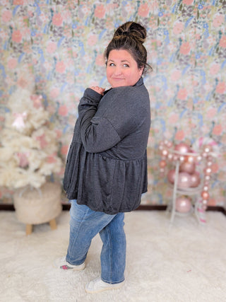 Athena Babydoll Buttondown Collared Top (5 Colors)-4- Overlayer Tops-HEIMISH-Styled by Stacked - A Plus Size Women's Boutique in Lakeville, MN