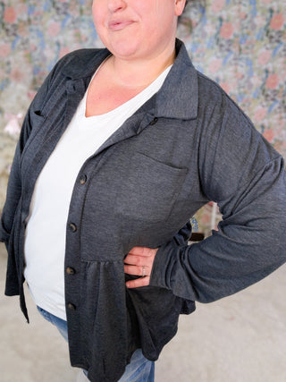 Athena Babydoll Buttondown Collared Top (5 Colors)-4- Overlayer Tops-HEIMISH-Styled by Stacked - A Plus Size Women's Boutique in Lakeville, MN