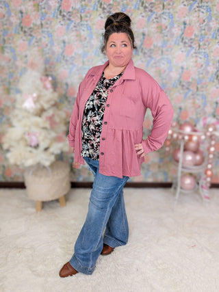 Athena Babydoll Buttondown Collared Top (5 Colors)-4- Overlayer Tops-HEIMISH-Styled by Stacked - A Plus Size Women's Boutique in Lakeville, MN