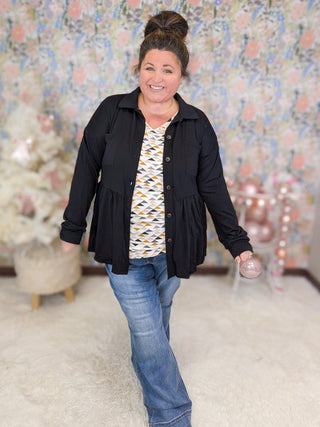 Athena Babydoll Buttondown Collared Top (5 Colors)-4- Overlayer Tops-HEIMISH-Styled by Stacked - A Plus Size Women's Boutique in Lakeville, MN