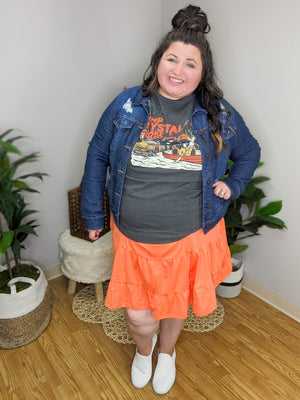 DOORBUSTER - Shelby Tiered Skort w/Stretch