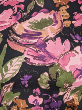 Gemma Floral Block Long Sleeve Tee w/Pocket (2 colors)