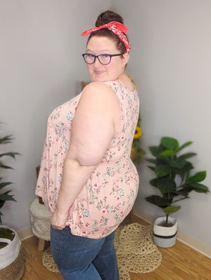 Sherie Soft Floral Babydoll Tank (3 colors)