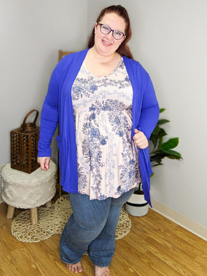 Without Question Slinky Vneck Babydoll Top