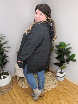 World's Softest Henley Tunic HOODIE!