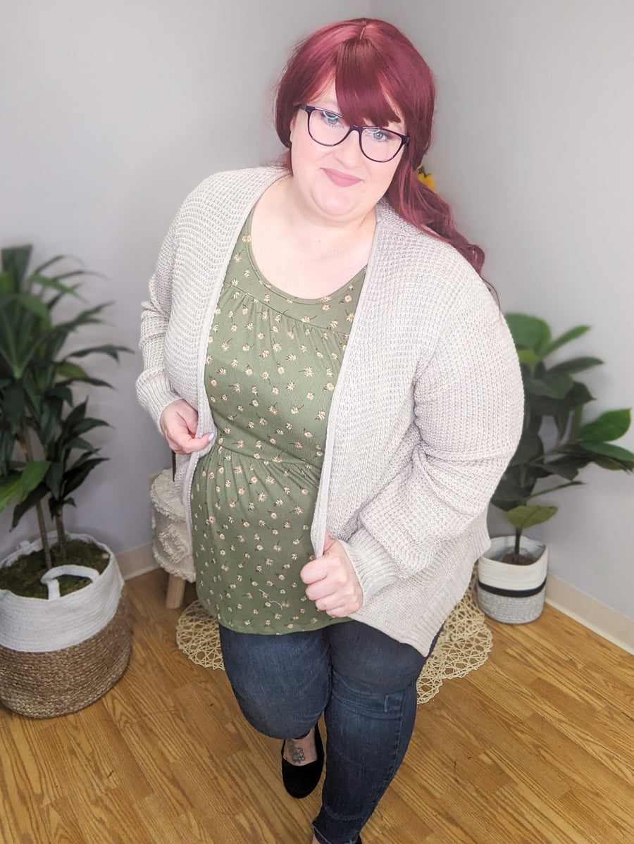Ditsy Girl Floral Tiered Babydoll Top