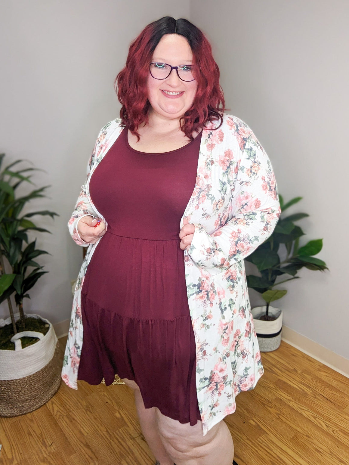 Triple Stretch Open Cardigan (Prints)
