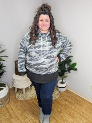 Carolina Camo Cowl Lightweight Pullover
