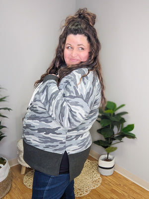 Carolina Camo Cowl Lightweight Pullover