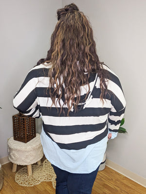 Pretty Prep Hooded Breezy Top