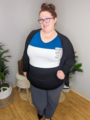 Clara ColorBlock Pocket Tee
