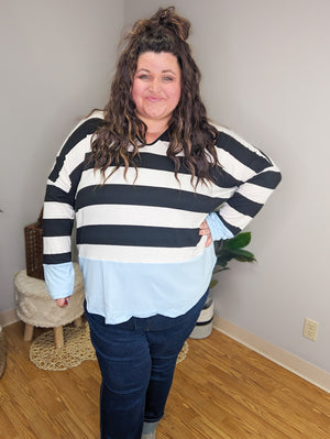 Pretty Prep Hooded Breezy Top