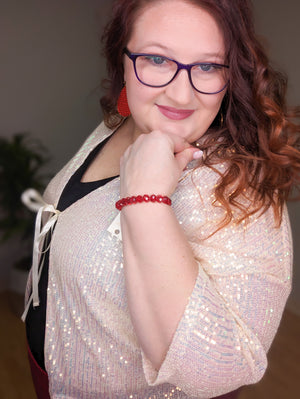Kathryn Sassy Sequins Open Cardigan in Champagne Gold