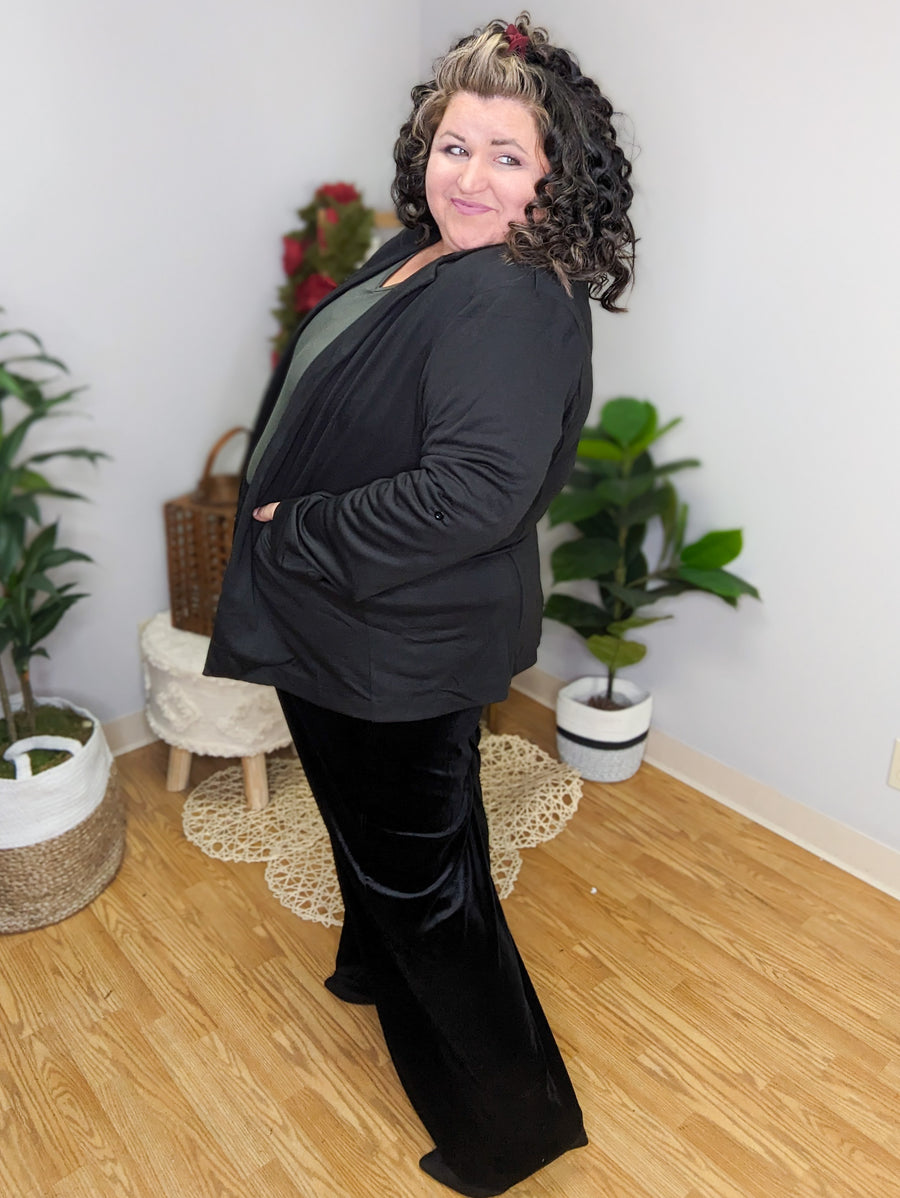 Valeria Velvet Wide Leg Pants