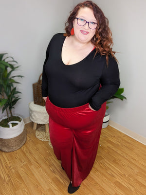 Joy Lattice Back Long Sleeve Top