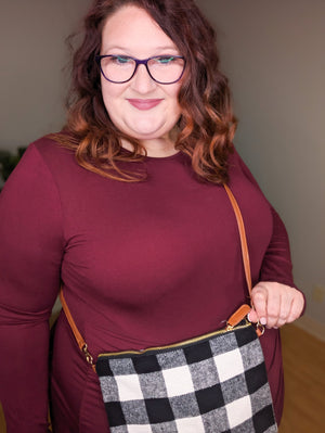 Buffalo Plaid Crossbody Bag