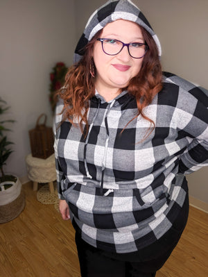 Bianca Buffalo Plaid Dolman Hoodie (2 colors)