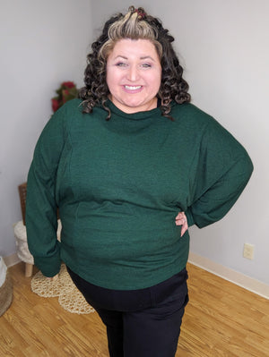 Emery Evergreen Open Back Top